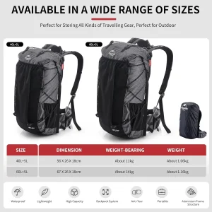 Large Capacity Camping Hiking Backpack