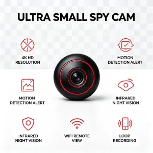 T8 Mini 4K HD Nanny Cam with Motion Detection