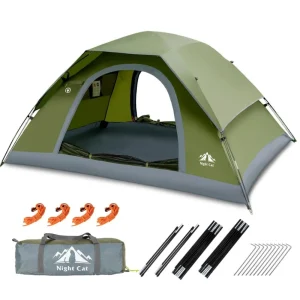 Double Layer Camping Tent with 2 Doors